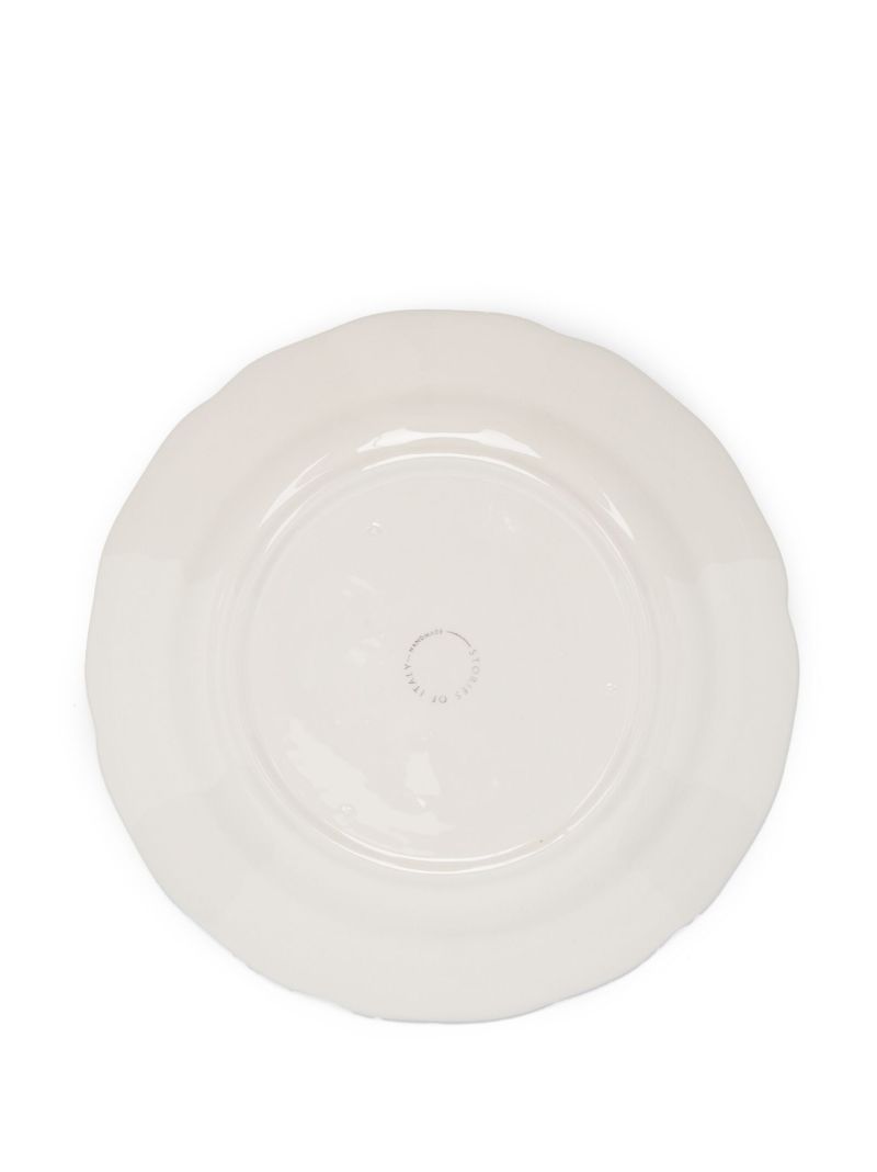White Arcimboldo Dessert Plates Set of Six