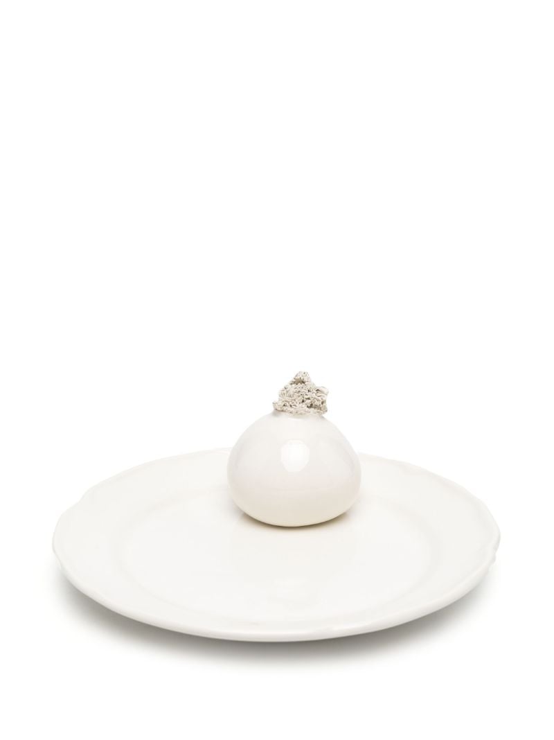 White Arcimboldo Dessert Plates Set of Six