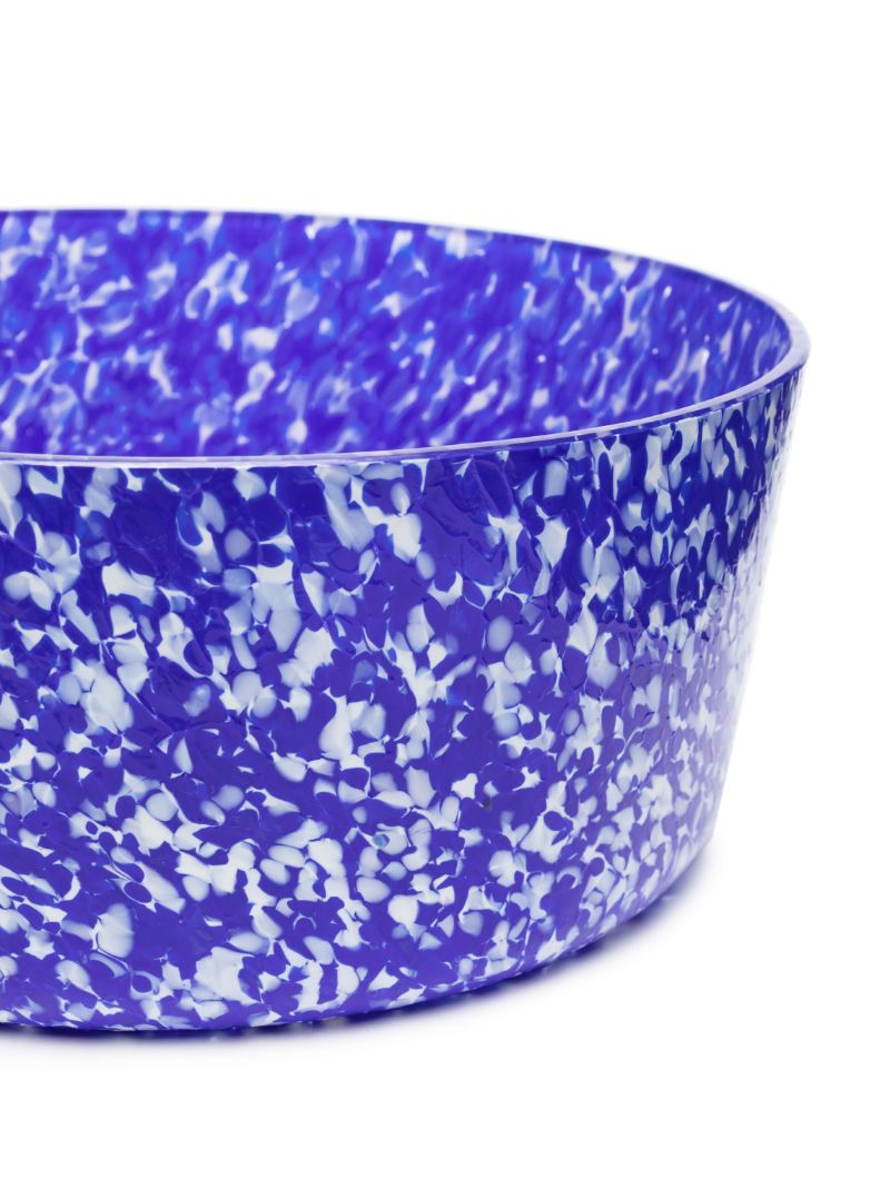 Blue Macchia Large Glass Bowl