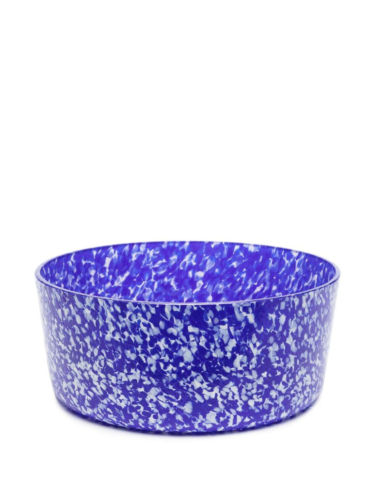 Blue Macchia Large Glass Bowl