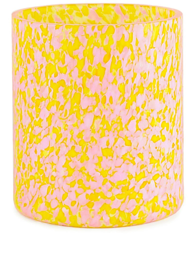 Yellow Macchia Medium Glass Vase