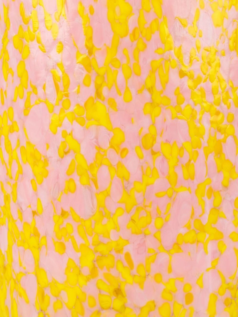 Yellow Macchia Medium Glass Vase