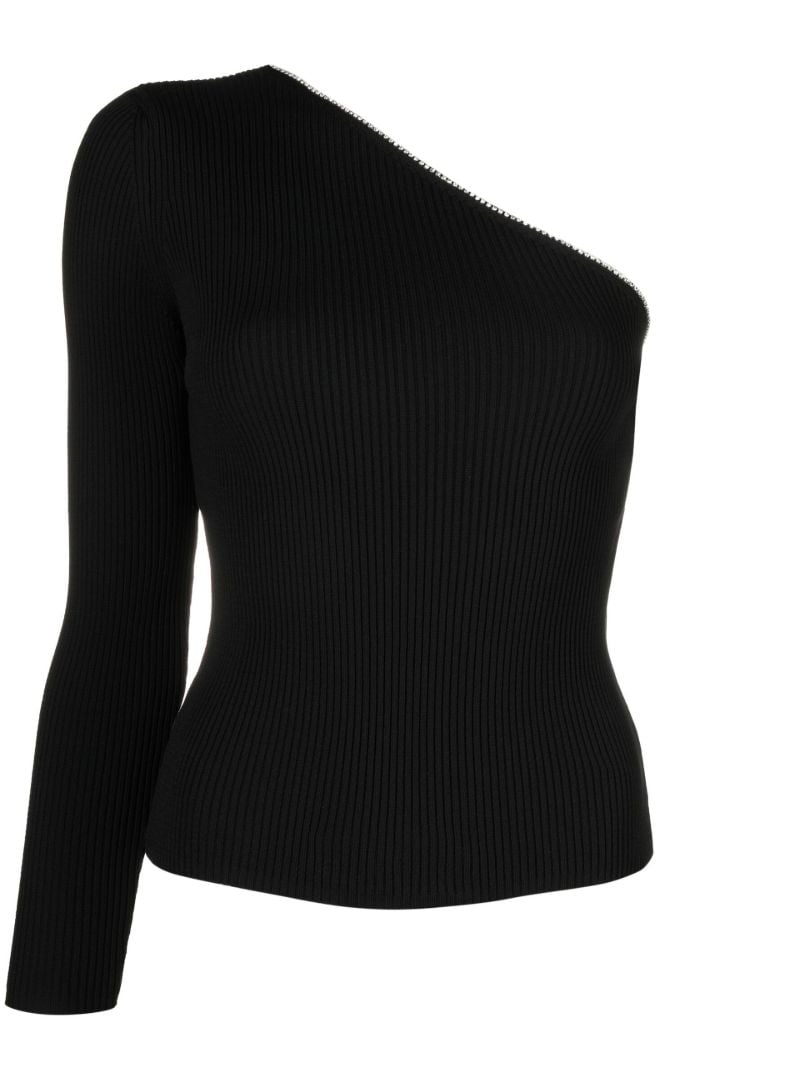 Black One-sleeve Top