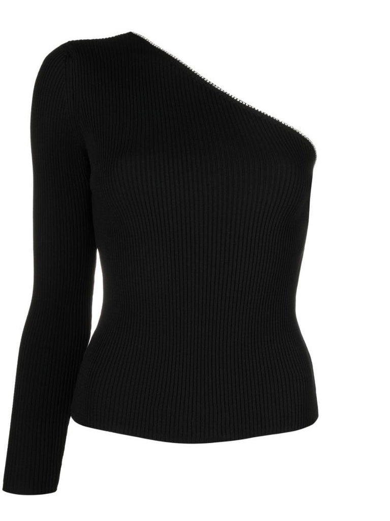 Black One-sleeve Top
