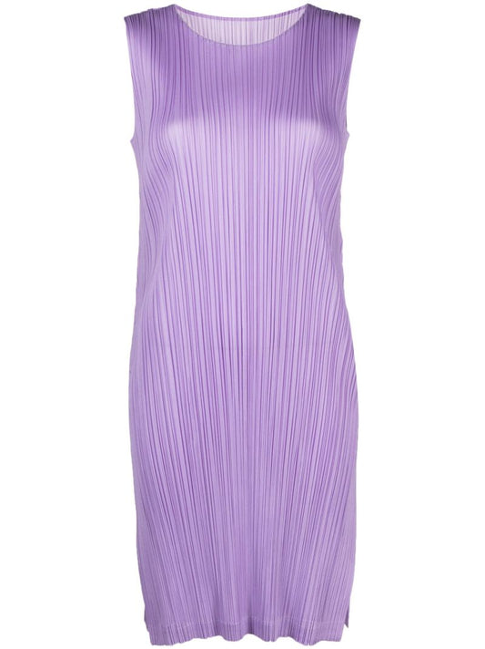 Purple Monthly Colors March PlissÃ_x0083_Â© Dress