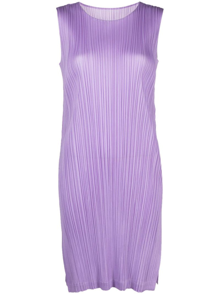 Purple Monthly Colors March PlissÃ_x0083_Â© Dress
