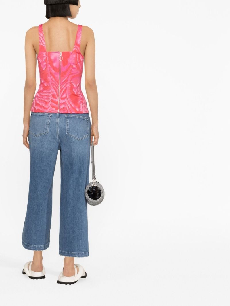 Pink Abstract Print Top