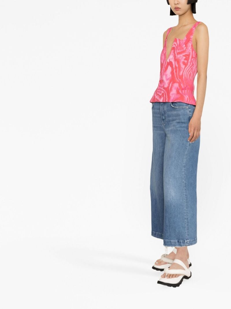 Pink Abstract Print Top
