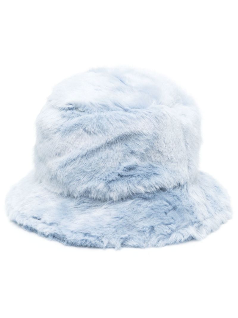 X Browns Blue Hape Faux-fur Bucket Hat