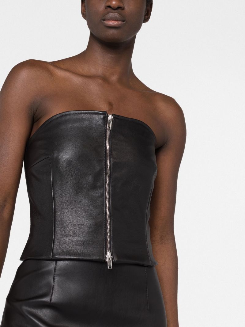 The Ira Leather Top