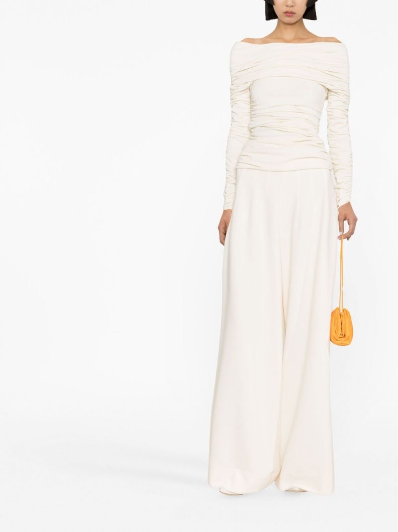 Neutral Zuri Off-the-shoulder Top