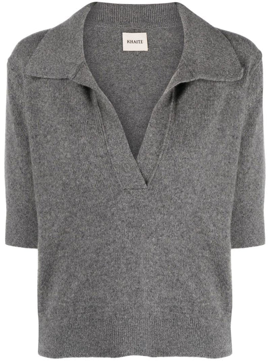 Grey the Shrunken Jo Cashmere Sweater