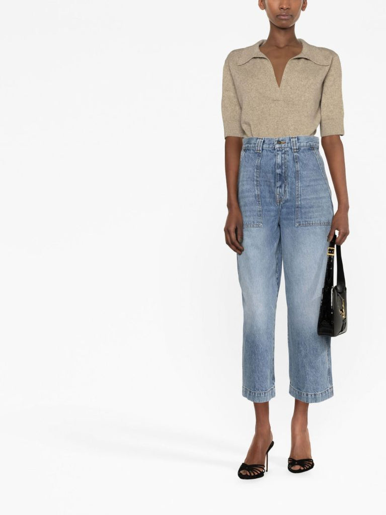 Neutral the Shrunken Jo Cashmere Sweater