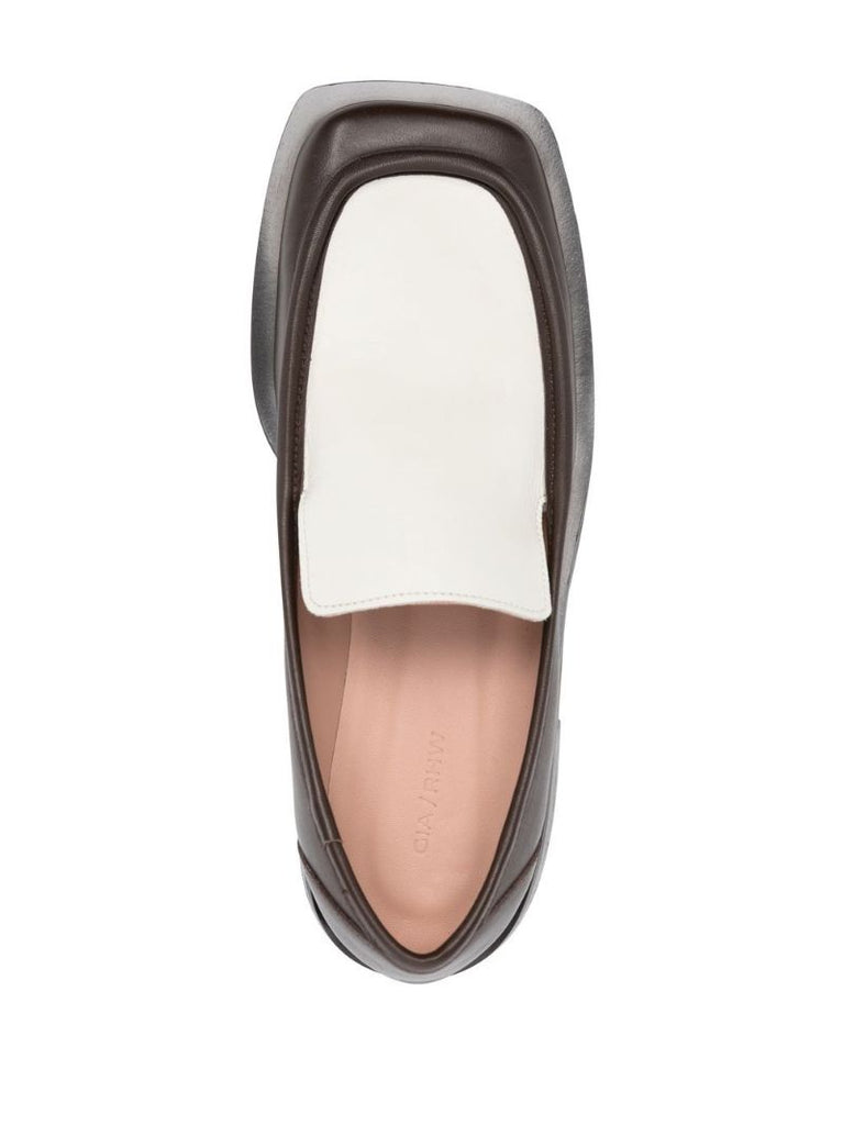 X Rosie Huntington-whiteley Brown Rosie 25 Leather Loafers