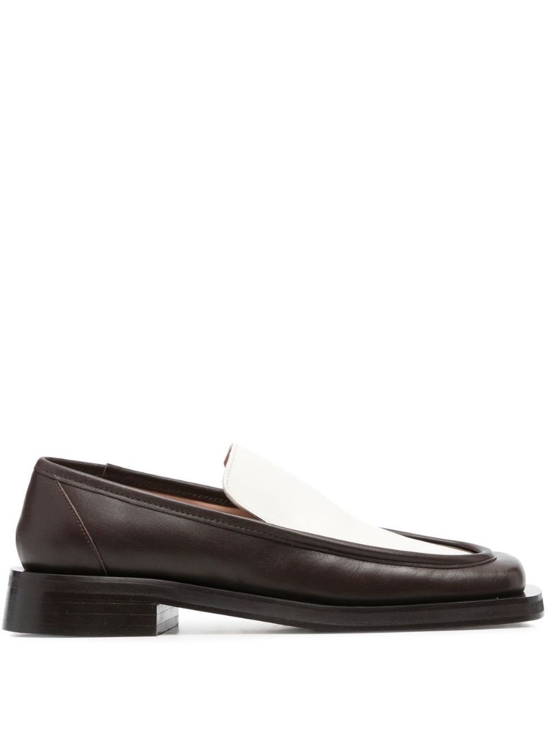 X Rosie Huntington-whiteley Brown Rosie 25 Leather Loafers