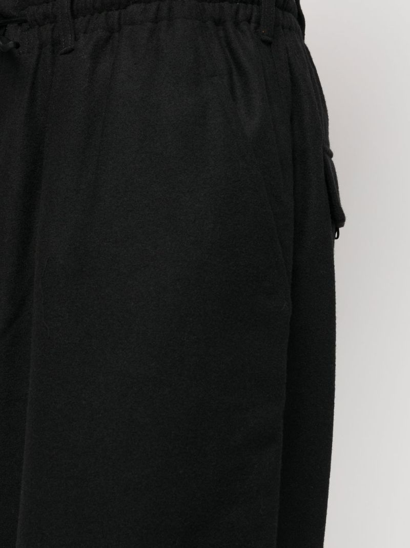 Black Classic Terry Cuffed Track Pants