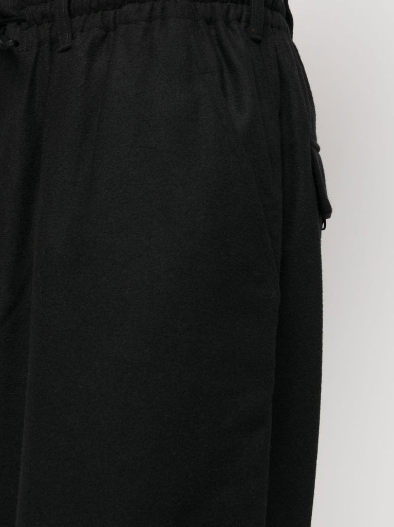 Black Classic Terry Cuffed Track Pants