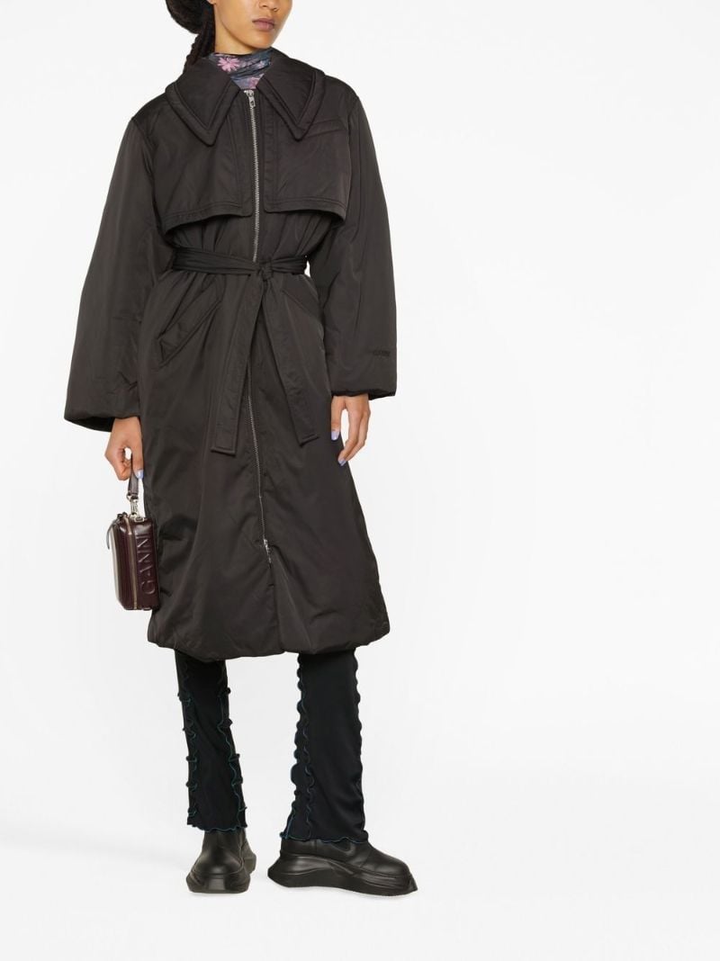 Black Belted Puffer Coat