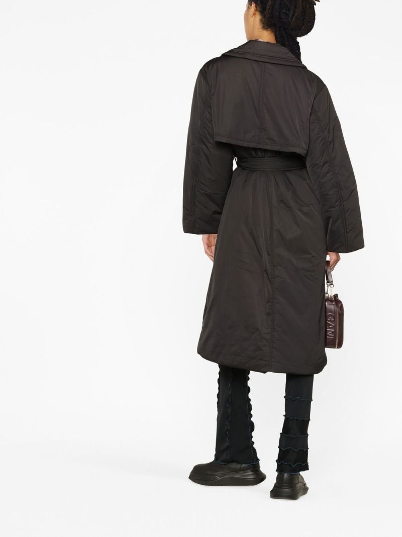 Black Belted Puffer Coat