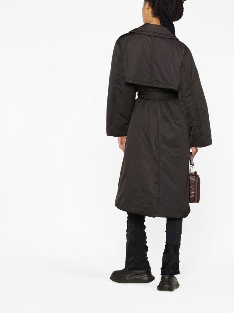 Black Belted Puffer Coat