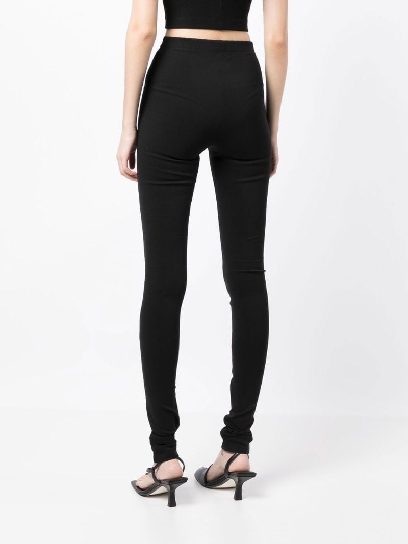Black Ankle-zip Leggings