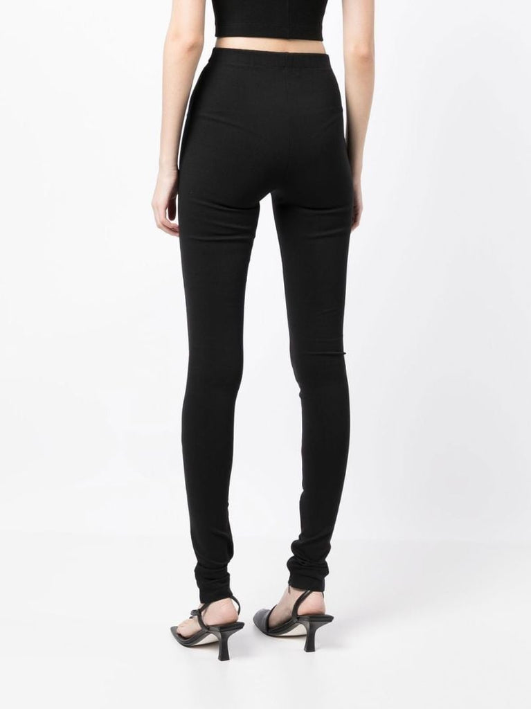 Black Ankle-zip Leggings