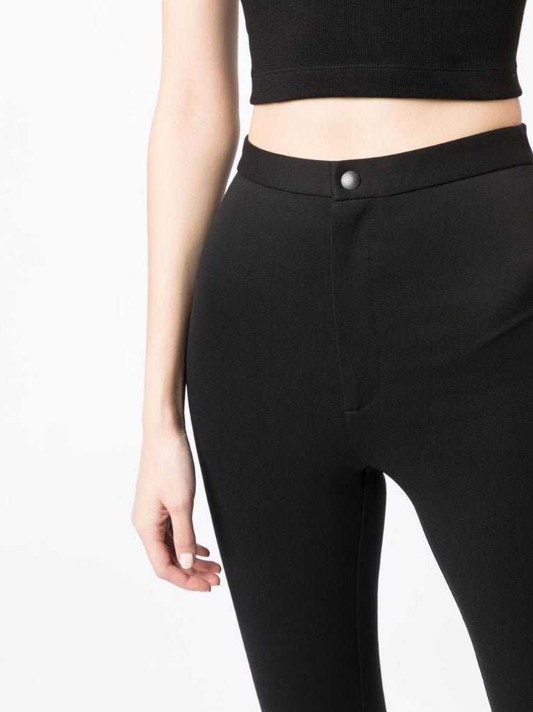 Black Ankle-zip Leggings