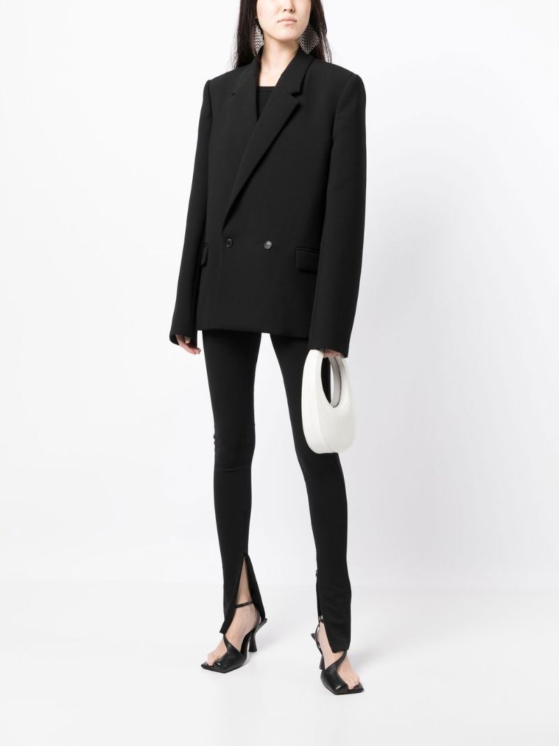 Black Ankle-zip Leggings