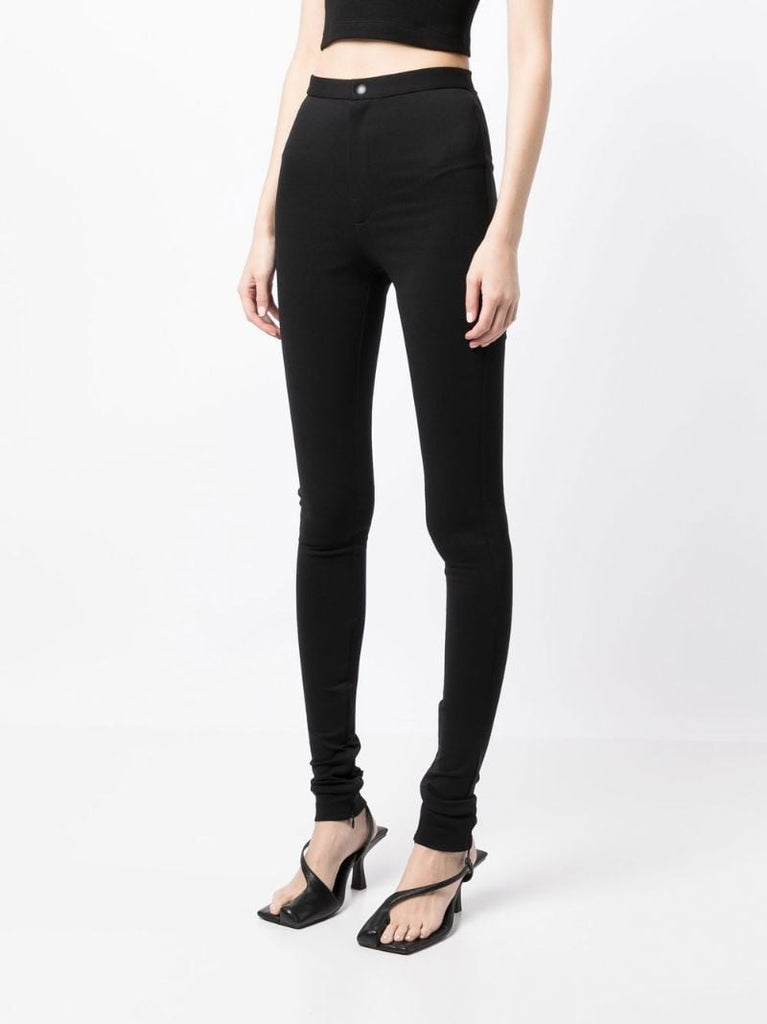 Black Ankle-zip Leggings