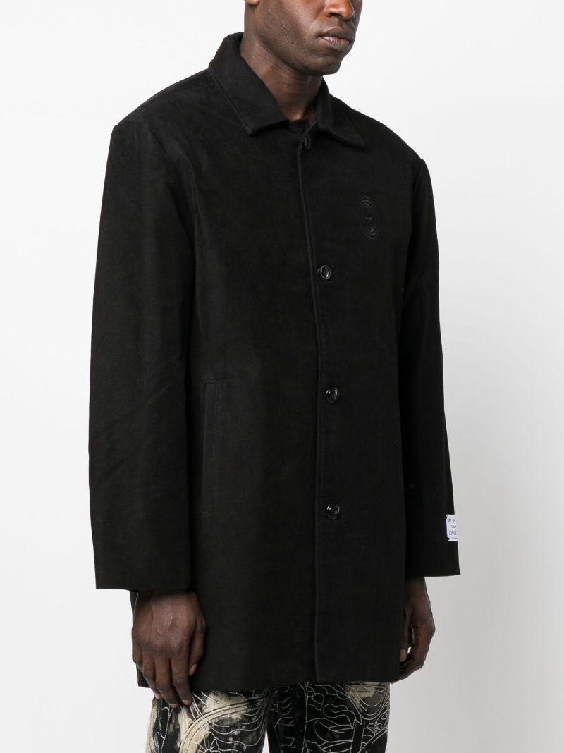 Grey Razor Single-breasted Coat