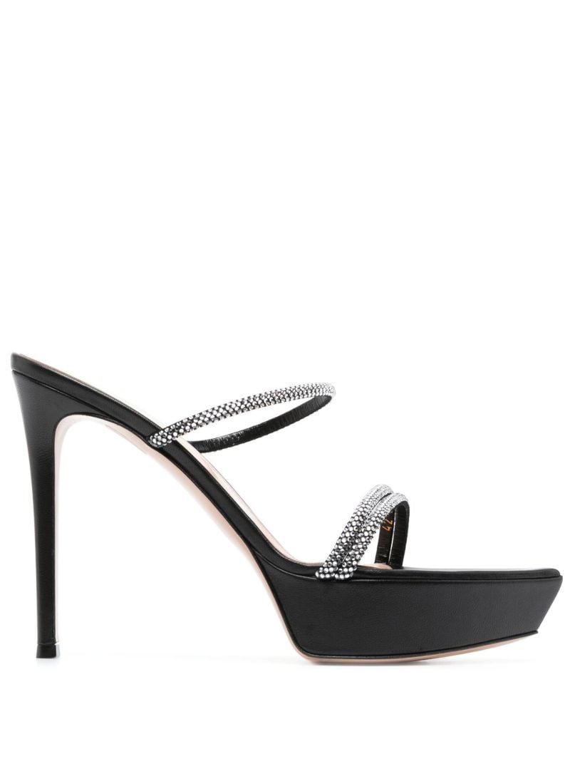 Black Cannes 115 Suede Sandals