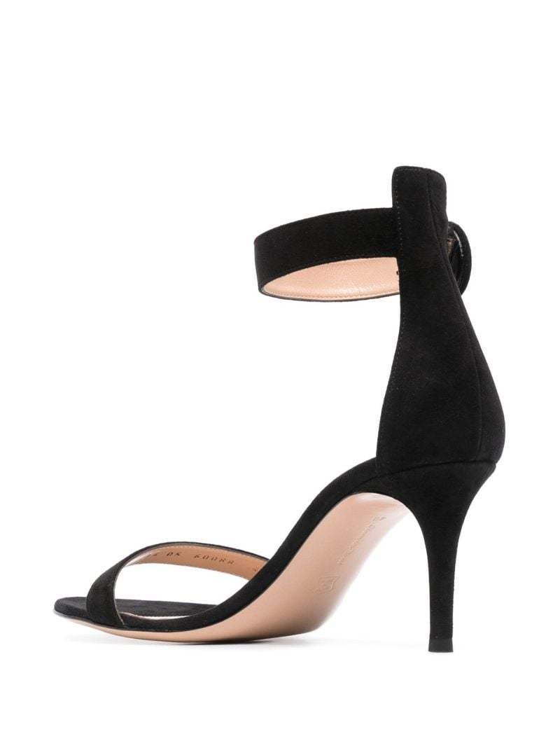 Black Portofino 70 Suede Sandals