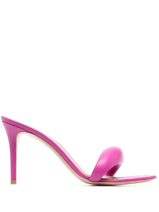 Pink Bijoux 85 Leather Mules
