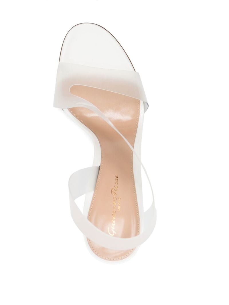 White Metropolis 105 Leather Sandals