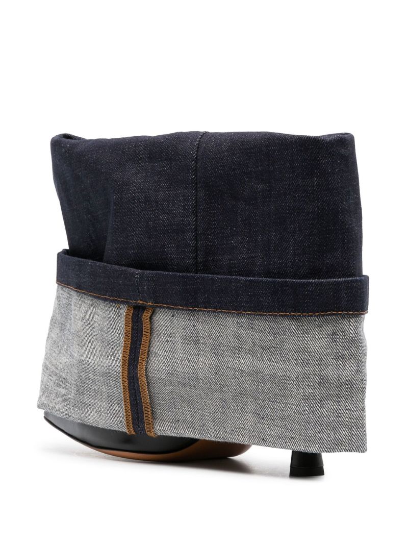 Blue 90 Denim Folded Boots