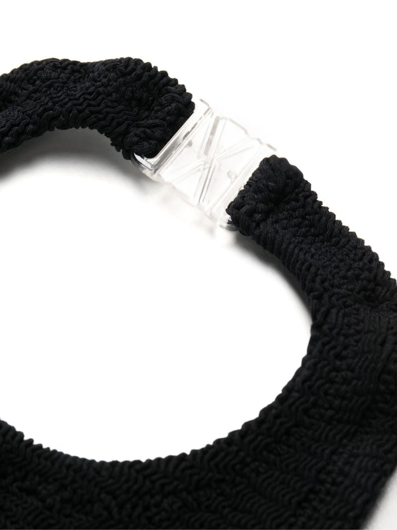 Black Longboarder Crinkled Bikini