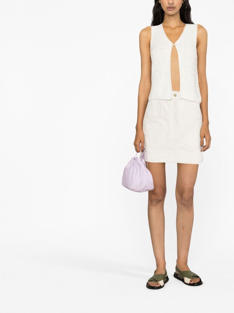 White Knitted Cami Top