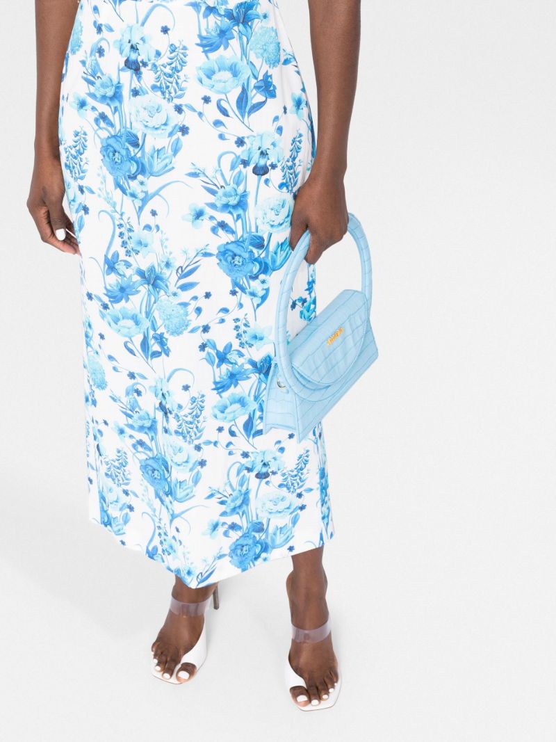 Blue Tati Off Shoulder Midi Dress