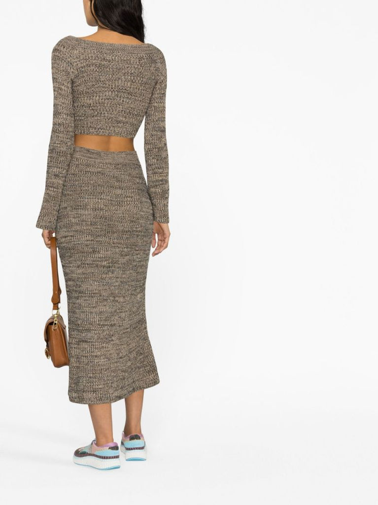 Neutral MoulinÃ_x0083_Â© Knitted Skirt