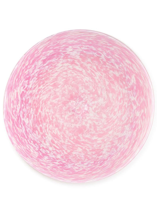 Pink Macchia Glass Plate
