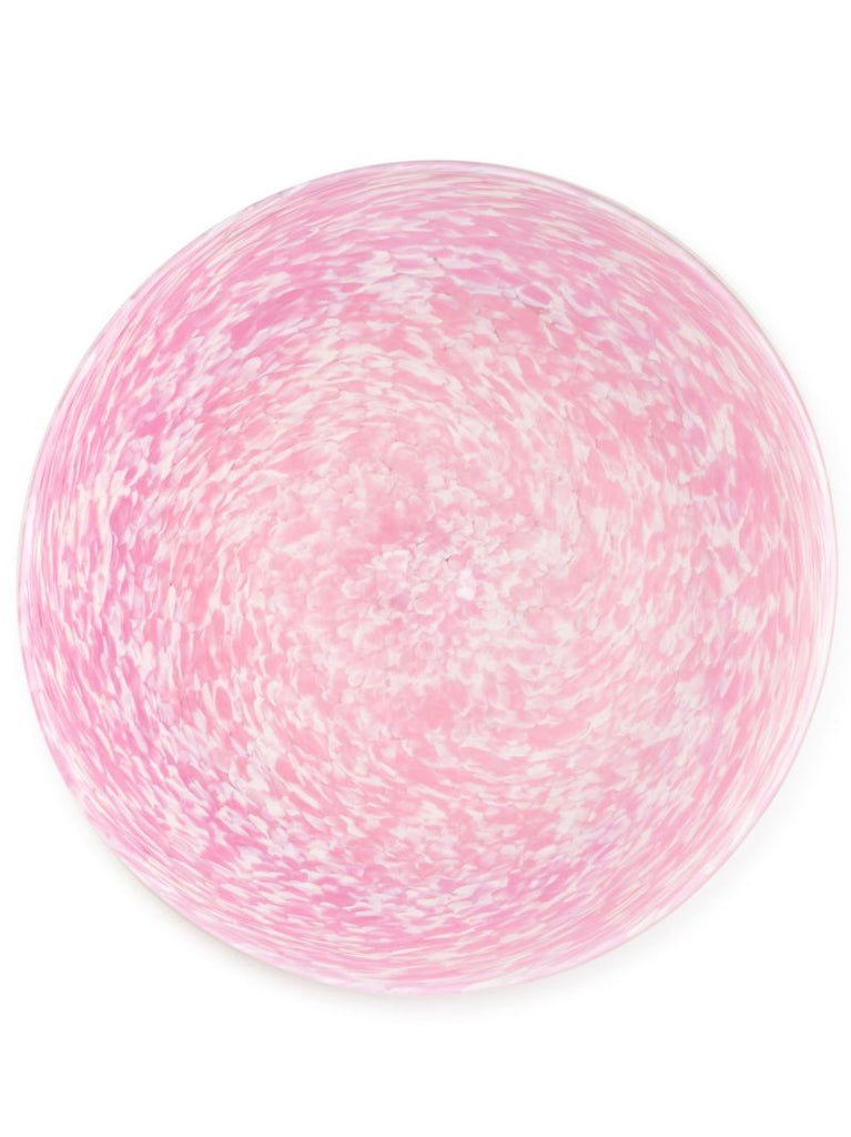 Pink Macchia Glass Plate