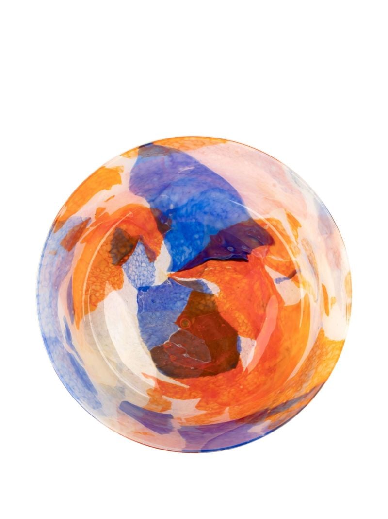 Orange Summer Glass Bowl