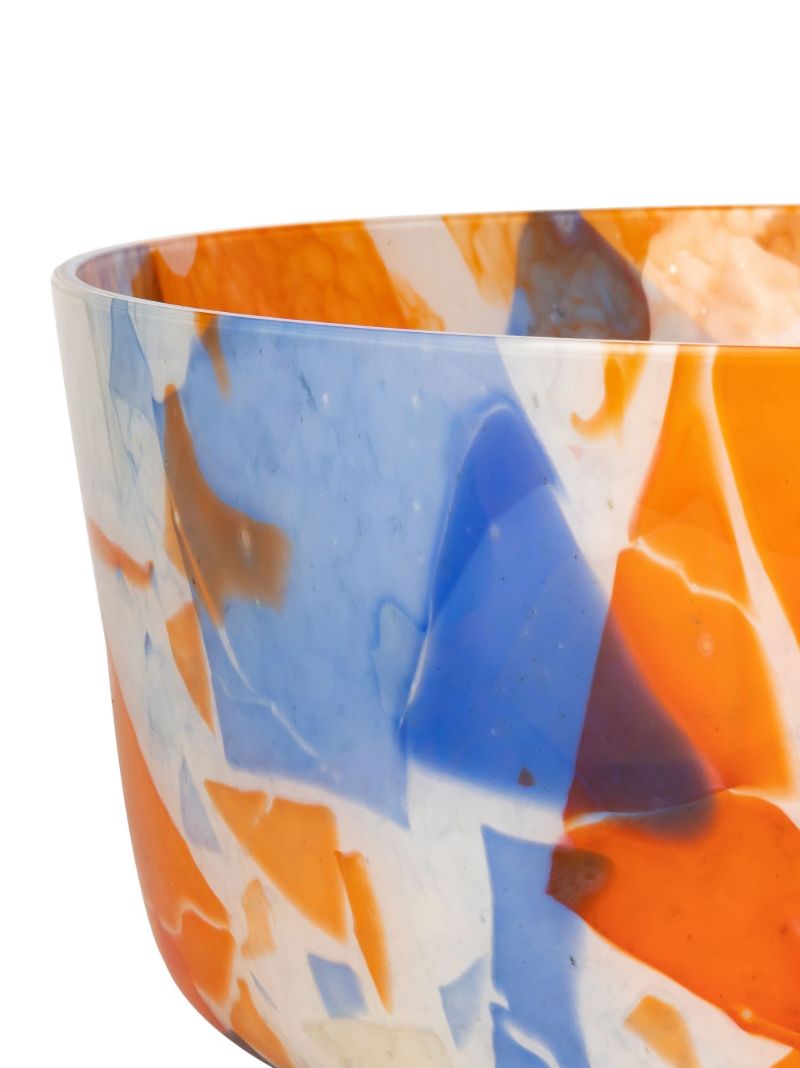 Orange Summer Glass Bowl