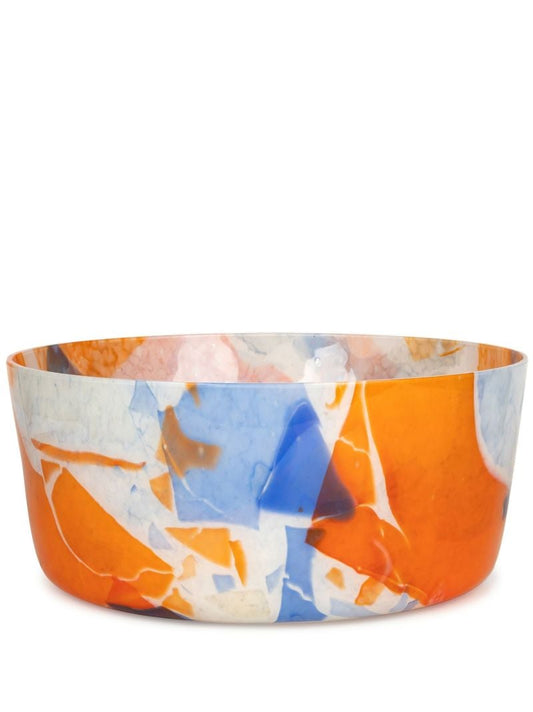 Orange Summer Glass Bowl