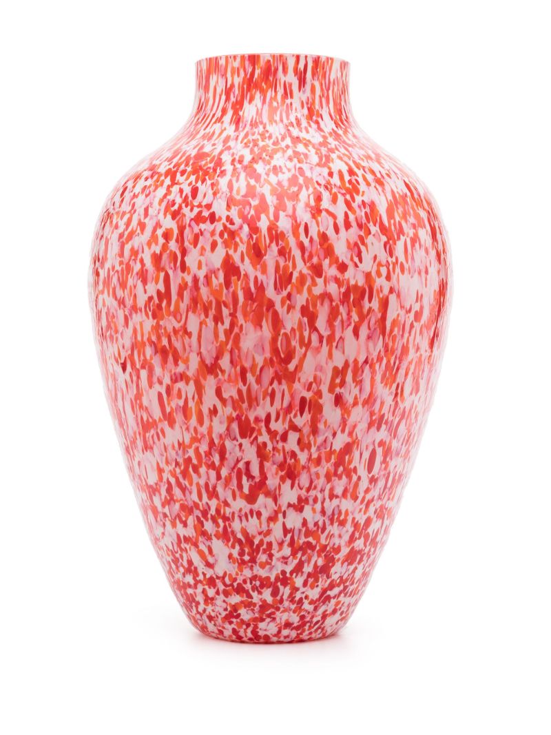 Red Machia Olla Glass Vase
