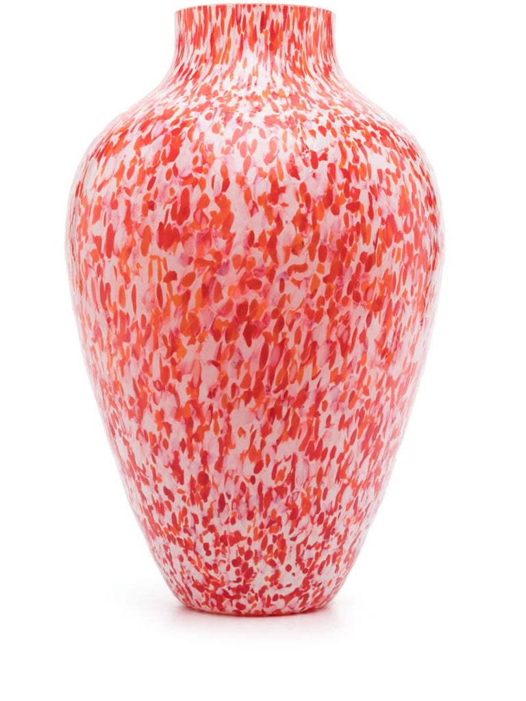 Red Machia Olla Glass Vase