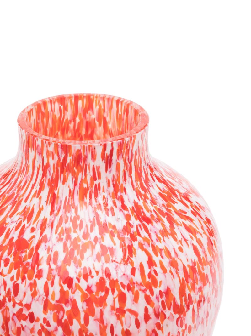 Red Machia Olla Glass Vase