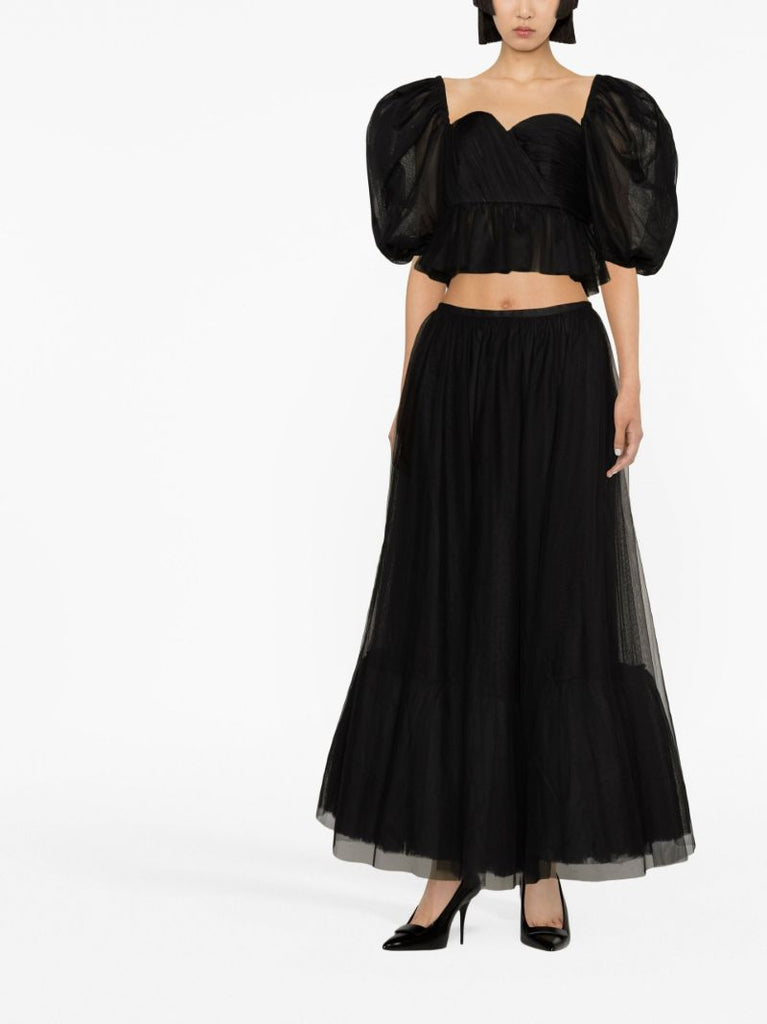 Black Tulle Maxi Skirt