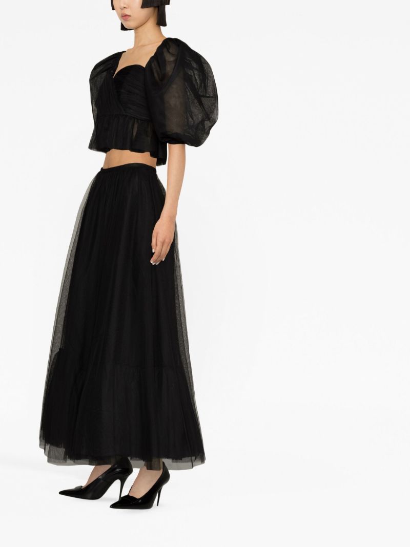 Black Tulle Maxi Skirt