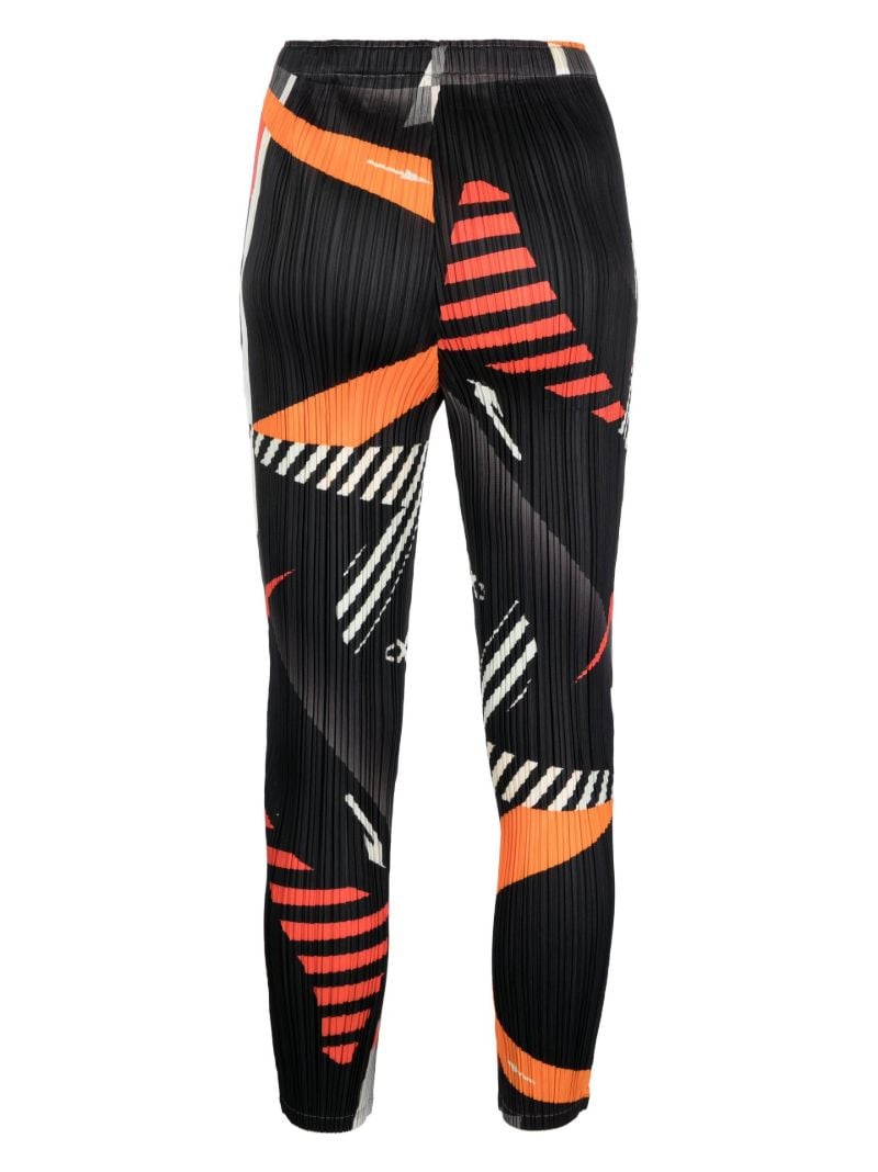 Black and Orange Freeway Printed Leggings